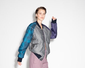 Juliet Bomber Jacket - Granny with Snowboard