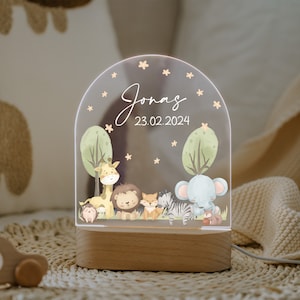 Baby easter gift, Personalized baby name night light, baby gift birth, baptism gift, nursery acrylic decor, baby bedside lamp gift zdjęcie 8