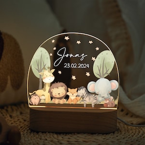 Baby easter gift, Personalized baby name night light, baby gift birth, baptism gift, nursery acrylic decor, baby bedside lamp gift zdjęcie 5