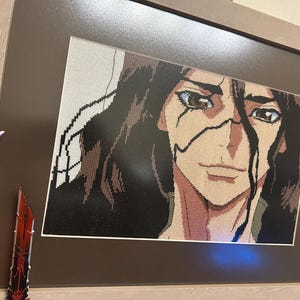 Inspirerat av Shishio Tsukasa Dr Stone anime korsstygnsmönster direkt digital nedladdning