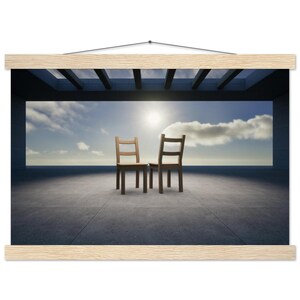 Arte Minimalista "Atraccion", Póster Emocional para Decoración de Pared – Opera d'arte minimalista di Greenleaf Design, stampa di alta qualità