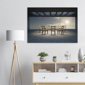 Impressione di Arte Minimalista 'Amistad', Poster Emozionale per la Decorazione della Parete, Arte Murale, Parete d'Arte