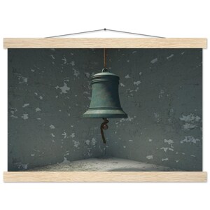 Arte Minimalista "El Sonido del Tiempo", Emocional para Decoración de Pared – Opera d'arte minimalista di Greenleaf Design, stampa di alta qualità