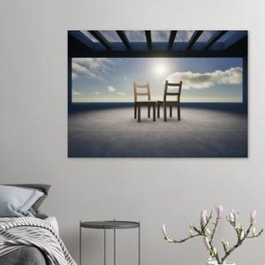 Impressione Arte Minimalista "Attrazione", Poster Emozionale Decorazione della Parete, Arte Murale, Parete d'Arte
