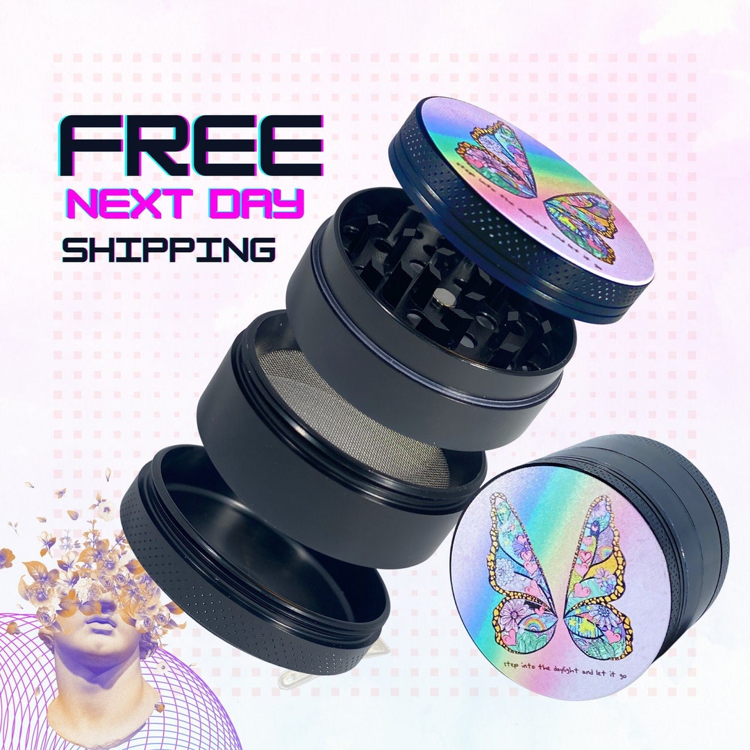 Cute Grinder Rainbow Butterfly Grinders Accessories 4 Etsy