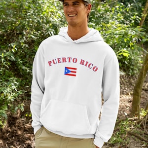 Puerto Rican Flag Hoodie: Fleece Patriotic Sweatshirt
