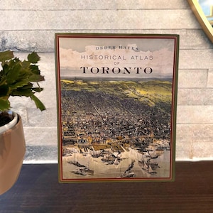 Coffee Table Book: Historical Atlas of Toronto (2008) Gift Idea, Coffee Table Decor, Home Decor, Shelf Decor, Book Staging, Living Room