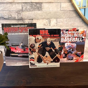 Coffee Table Book Bundle: The World of Sports - Gift Idea, Book Sets, Book Bundles, Book set, Sports Bundle, Decor, Shelf Decor, Hockey Book