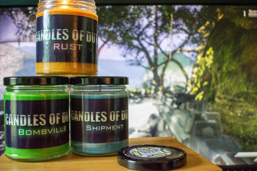 9 Oz. Gaming Candle Bundle Handpoured Soy Wax Candles of Duty