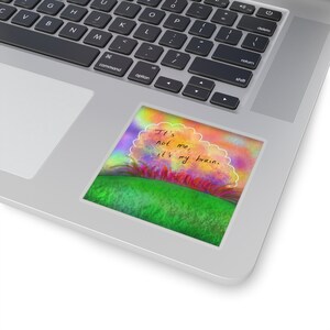 Mental Wellness 'My Brain' Zitat Sticker | Angst und OCD Awareness Sticker | Psychische Wellness und Erholung Geschenkidee