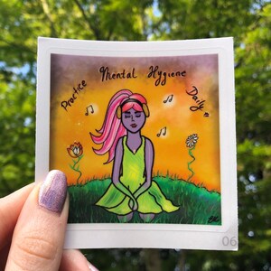 Inner Peace Mental Health Sticker | Angst und OCD Awareness Aufkleber | Mental Wellness Zitat Aufkleber | Mental Wellness und Genesung Geschenkidee