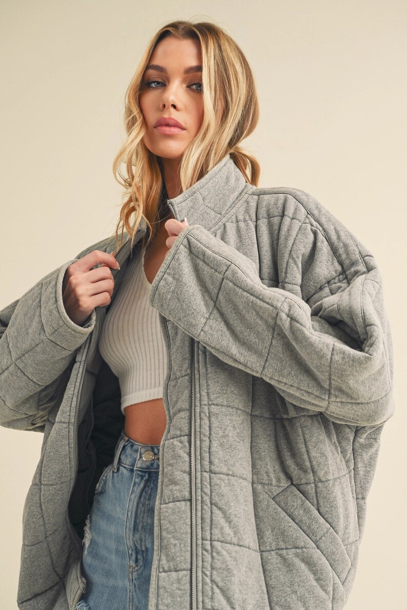 Dixie Quilted Jacket Gray