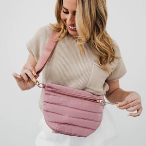 Jolie Puffer Belt Bag Pink