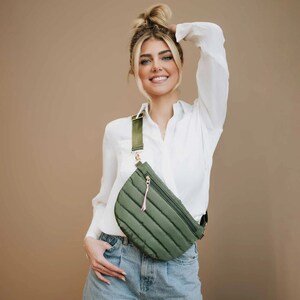 Jolie Puffer Belt Bag Olive