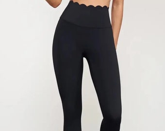 Helena Scallop High Waist Seamless Leggings