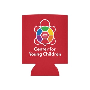 Red CYC Turtle Koozie Can Cooler  - regular and slim sizes