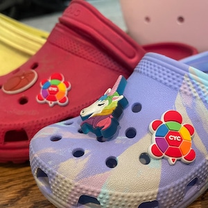 Glow in the Dark CYC Turtle Logo Shoe Charms