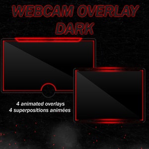 Webcam animated overlay DARK