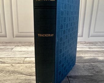 Los recién llegados de William Makepeace Thackeray / 1900 Harper & Brothers / Edición biográfica / Tapa dura ilustrada antigua