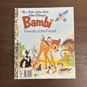 1975 Edition - Walt Disney’s BAMBI Friends of the Forest - Little Golden Book