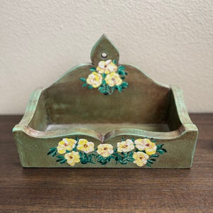 Handgemaakt|Handgeschilderde houten servethouder