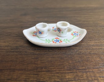 Vintage Japanese Miniature Tea Set with Tray