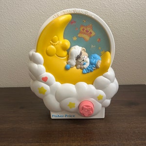 1985  Fisher Price Teddy Bear Crib Toy