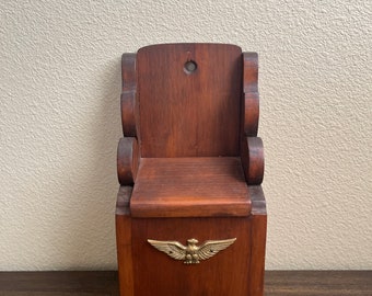 Vintage Hand Crafted in 1977 Decorative Wood Kitchen Storage Box