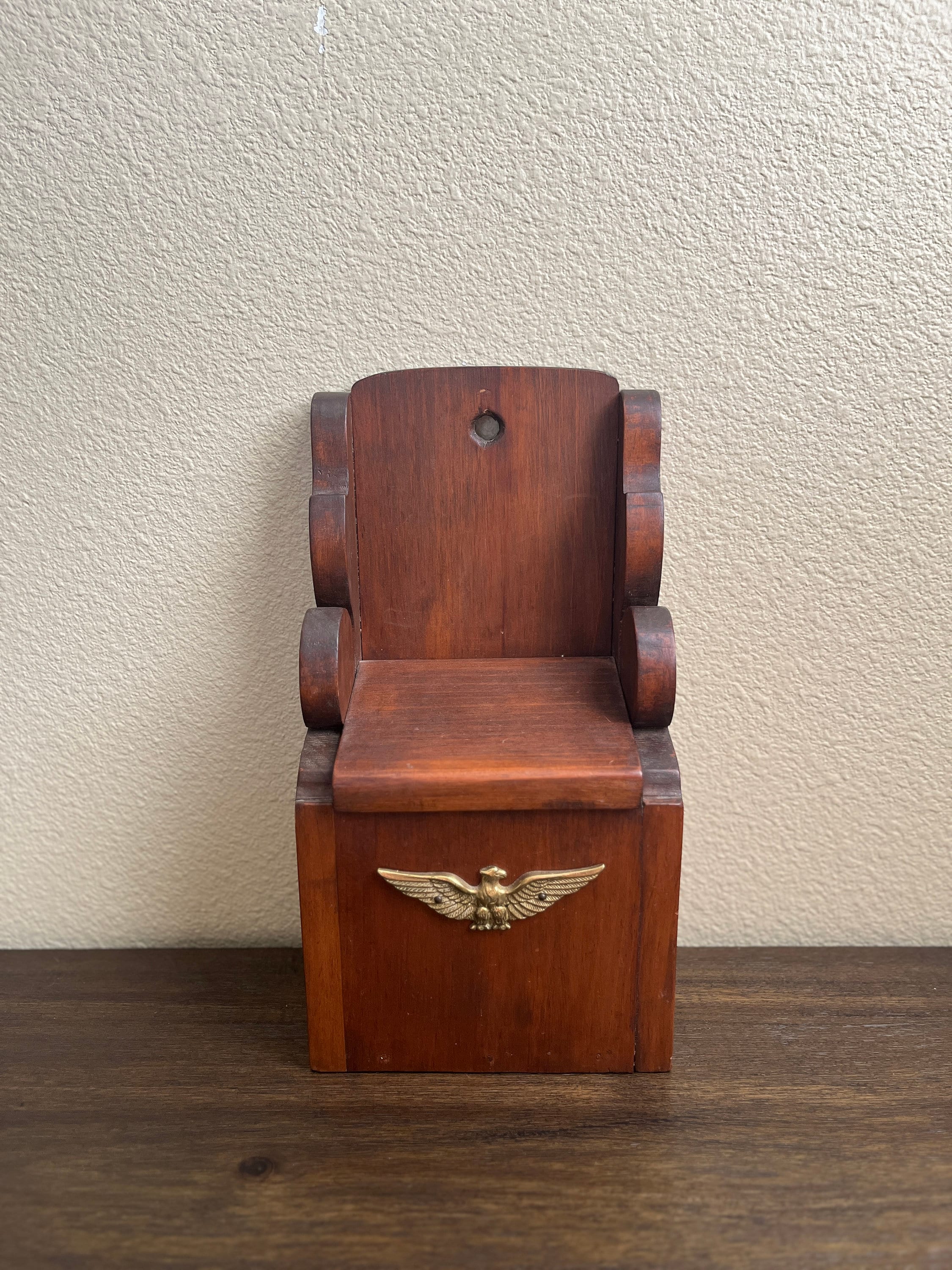 Vintage Hand Crafted in 1977 Decorative Wood Kitchen Storage Box