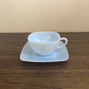 Vintage Fire King Azurite Mid Century Modern Cup and Saucer