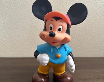 Walt Disney’s Mickey Mouse Toy with Posable Head Vintage Toy from the 1960s
