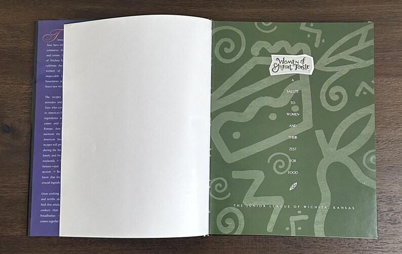 Women of Great Taste, A Salute to Women and Their Zest for Food From The Junior League of Wichita - 1995 Hardcover Edition with Dustcover Bild 8