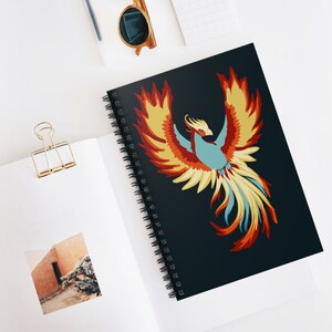 Rise and Renew Phoenix Spiral Notebook - Ruled Line, Gift of Renewal and Hope