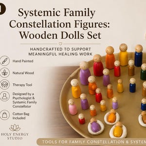 Systemic Family Constellation Figures: Wooden Dolls Set