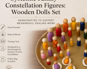 Systemic Family Constellation Figures: Wooden Dolls Set