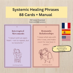 Healing Affirmations Cards - Systemic Family Constellation - PDF to print