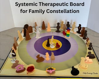 Consiglio terapeutico sistemico per costellazioni familiari / strumento di guarigione sacra / mappa della terapia spirituale