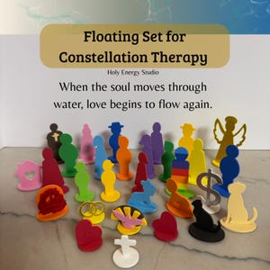 Muñecas de constelaciones familiares para terapia acuática, figuras de espuma EVA