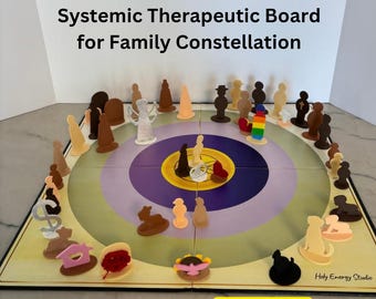 Systemic Therapeutic Board for Family Constellation | Sacred Healing Tool | Spiritual Therapy Map