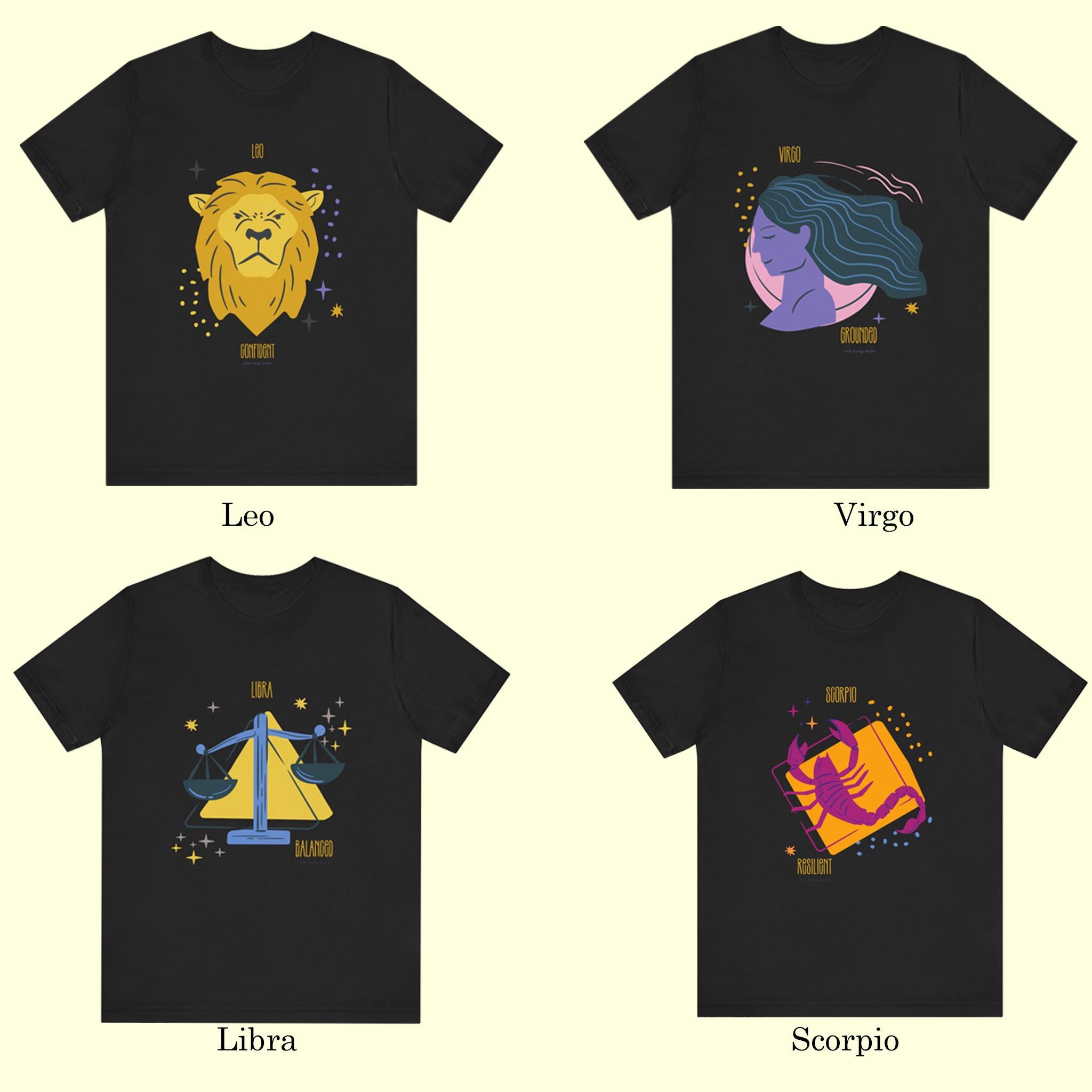★SCULPTOR★ Zodiac Sign Tee Black SC24S203BK unisex-staple-t-shirt-black-