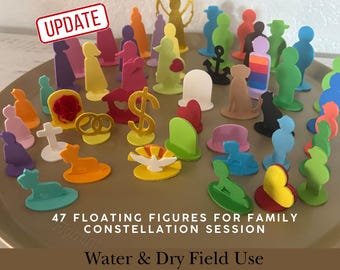 Poupées familiales constellation pour thérapie à base d'eau, figurines en mousse EVA