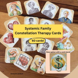 Set di carte per costellazioni familiari sistemiche – Strumenti di terapia sistemica per sessioni di guarigione