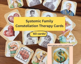 Juego de cartas de constelaciones familiares sistémicas: herramientas de terapia sistémica para sesiones de sanación