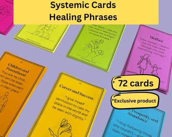 Therapeutic Deck Healing Phrases - Systemic Cards Family Constellation - PDF to print