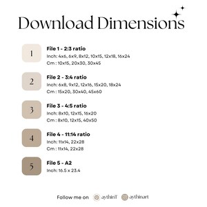 May include: A digital art print with dimensions for download. The text includes file ratios such as 2:3, 3:4, 4:5, 11:14, and A2. Inch measurements include 4x6, 6x9, 8x12, 10x15, 12x18, 16x24, 6x8, 9x12, 12x16, 15x20, 18x24, 8x10, 12x15, 16x20, 11x14, 22x28, and 16.5 x 23.4.