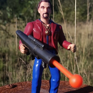 Vintage Super Mario Bros Film Figur! Spike Koopa! Original Waffe dabei!! ERTL
