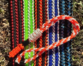 Custom Paracord Lanyard Strap Handmade in USA Two Sizes