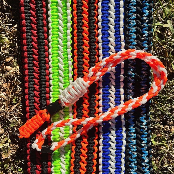 Custom Paracord Lanyard Strap Handmade in USA Two Sizes
