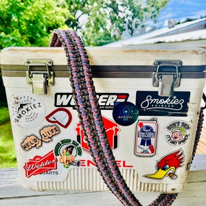 Custom Paracord Rope Engel Lunchbox Cooler Strap Double Cobra Handmade in USA image 7