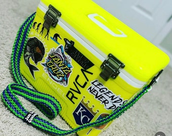 Custom Paracord Rope Engel Lunchbox Cooler Strap Double Cobra Handmade in USA